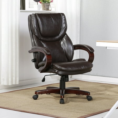 office chairs with adjustable lumbar support ergonomic belleze executive office chair adjustable lumbar support height swivel wood armrest base brown office chairs with adjustable lumbar support ergonomic belleze executive office chair adjustable lumbar support height swivel wood armrest base brown
